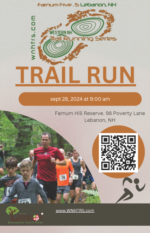 Flyer with picture and qr code for registration link